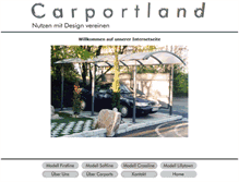 Tablet Screenshot of carportland.com